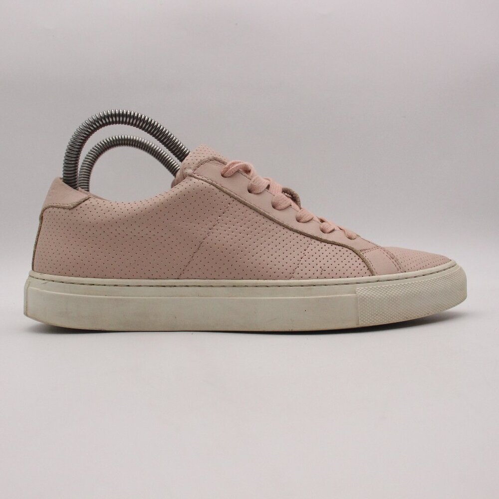 Greats Brooklyn Sneaker Women's Size 38.5 Pink Leather Lace Up Trainer Low Shoes
